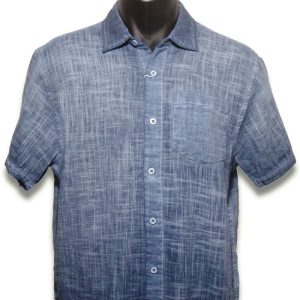 Camisa manga corta hombre azul marino Sargantana