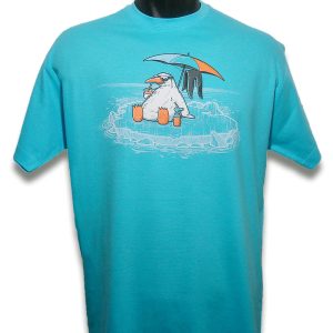 Camiseta azul pingüino hombre Friking