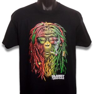 Camiseta Negra Mono Simio